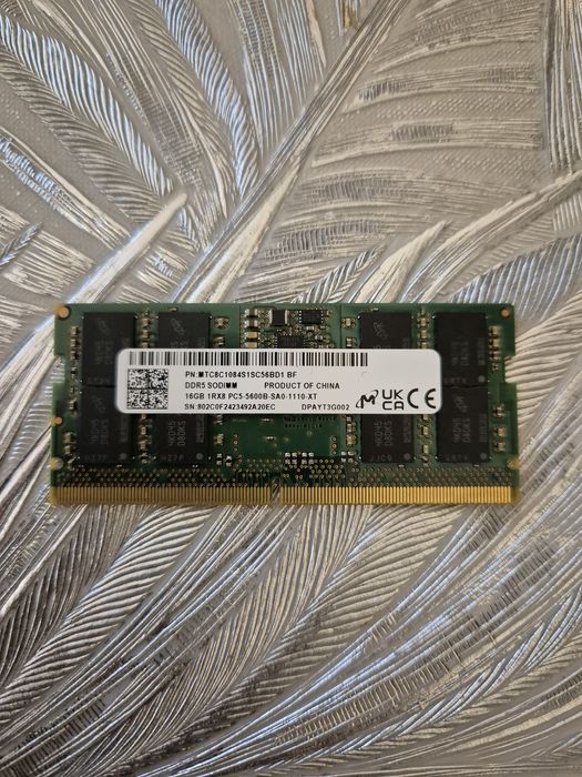 Modul memorie DDR5 16GB 5600MHz SODIMM (laptop)

Vand 1 mo