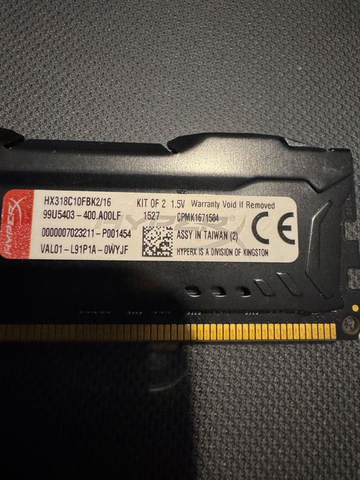 Memorie RAM HyperX Fury DDR3 32gb (4x8gb)-1866MHz CL10