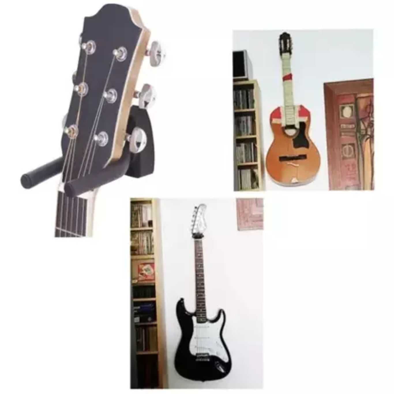 Закачалка за китара на стена стойка държач китари акустична класическа