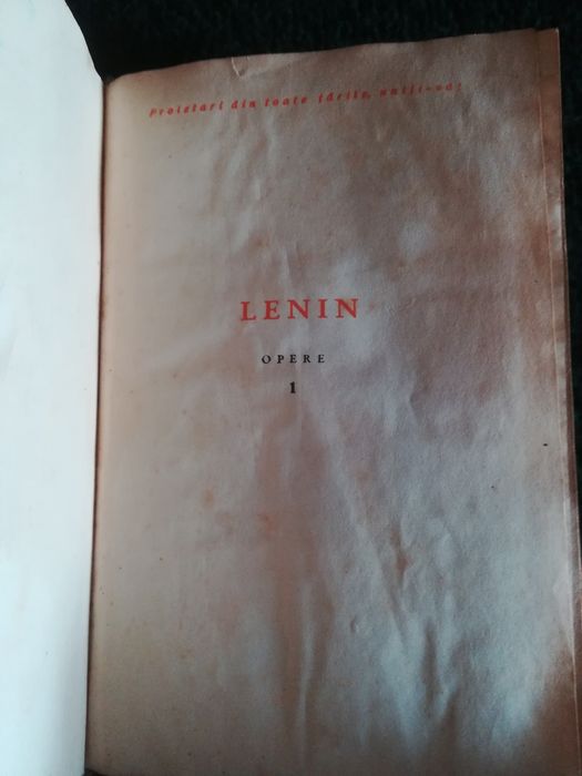 Carte LENIN veche 1950.