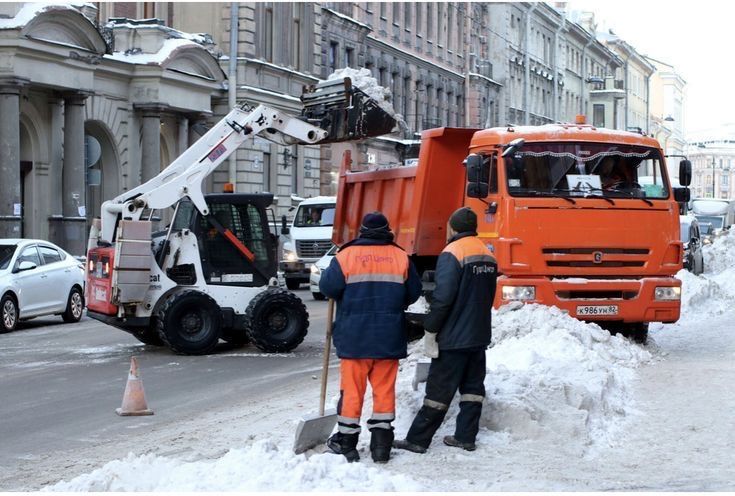 Уборка и вывоз снега ПОД КЛЮЧ. Мини-погрузчик + Камазы