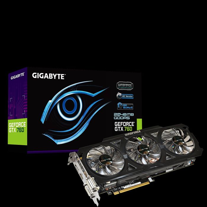 Gigabyte GTX 760 2gb видеокарта