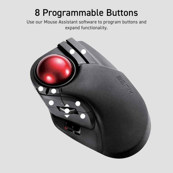 Trackball ELECOM HUGE, USB wireless 2.4GHz,negru,sigilat