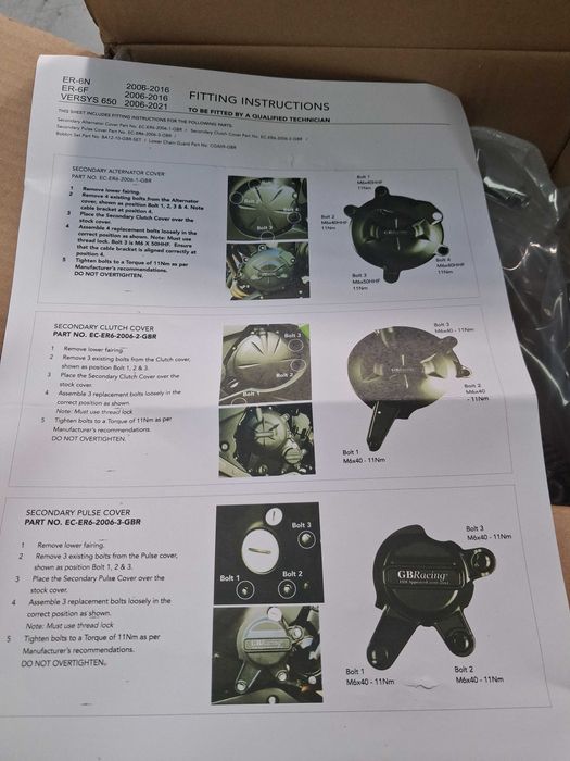 Capace motor er6 n, er6 f(2006-2016), versys 650 (2006-2023)