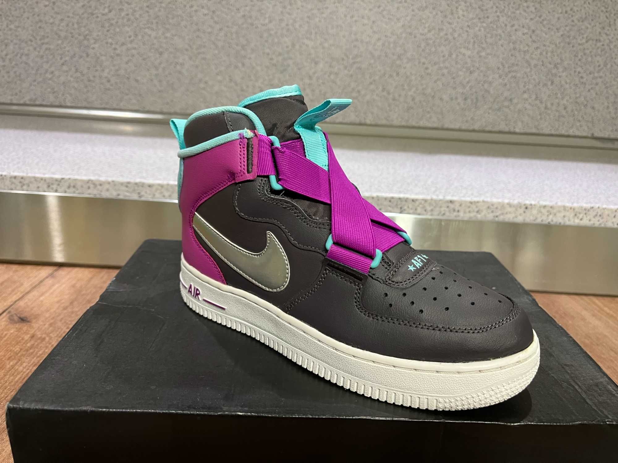 ОРИГИНАЛНИ *** Nike Air Force 1 Highness 'Thunder Grey Hyper Violet'