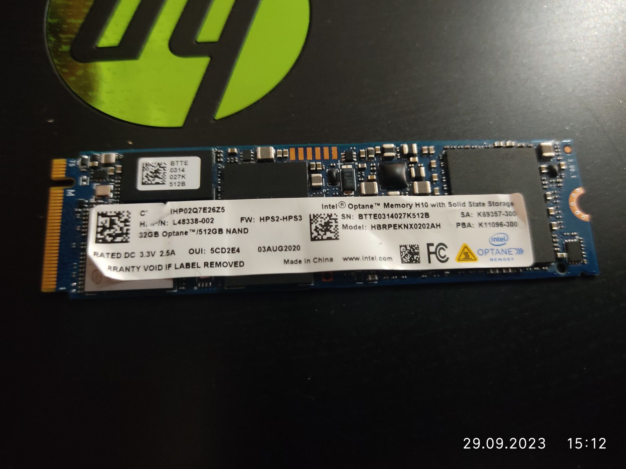 32GB Optane Memory H10 Plus SSD 512GB NVME