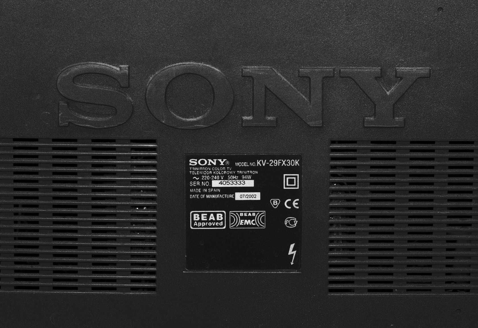 Продам телевизор SONY KV-29FX30K