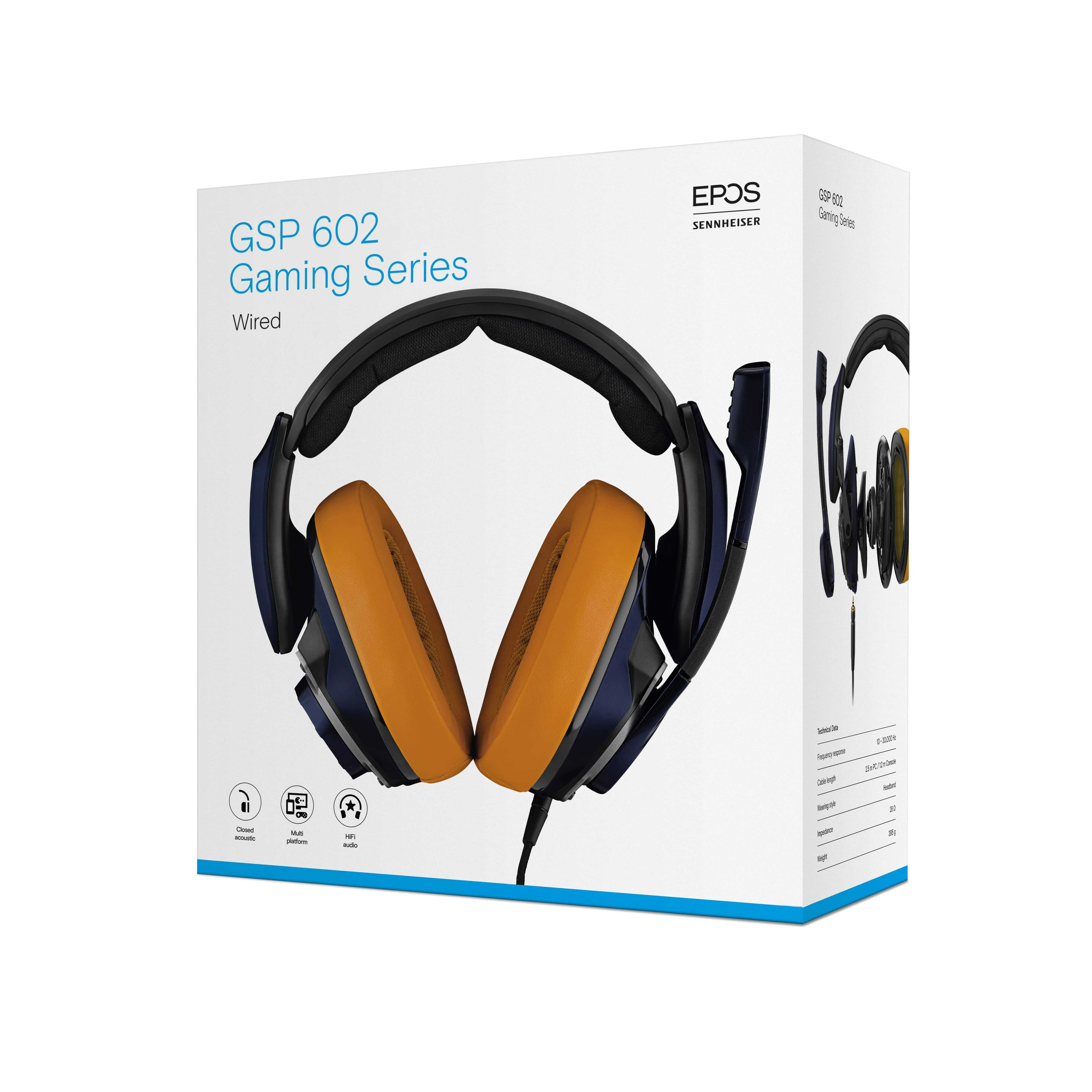 Наушник Epos Headset GSP 602, 3.5мм, blue