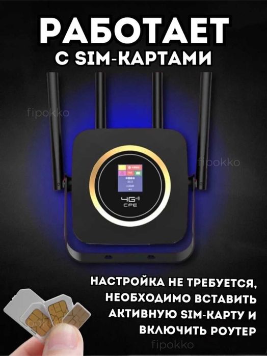 Беспроводной WI-FI роутер LTE