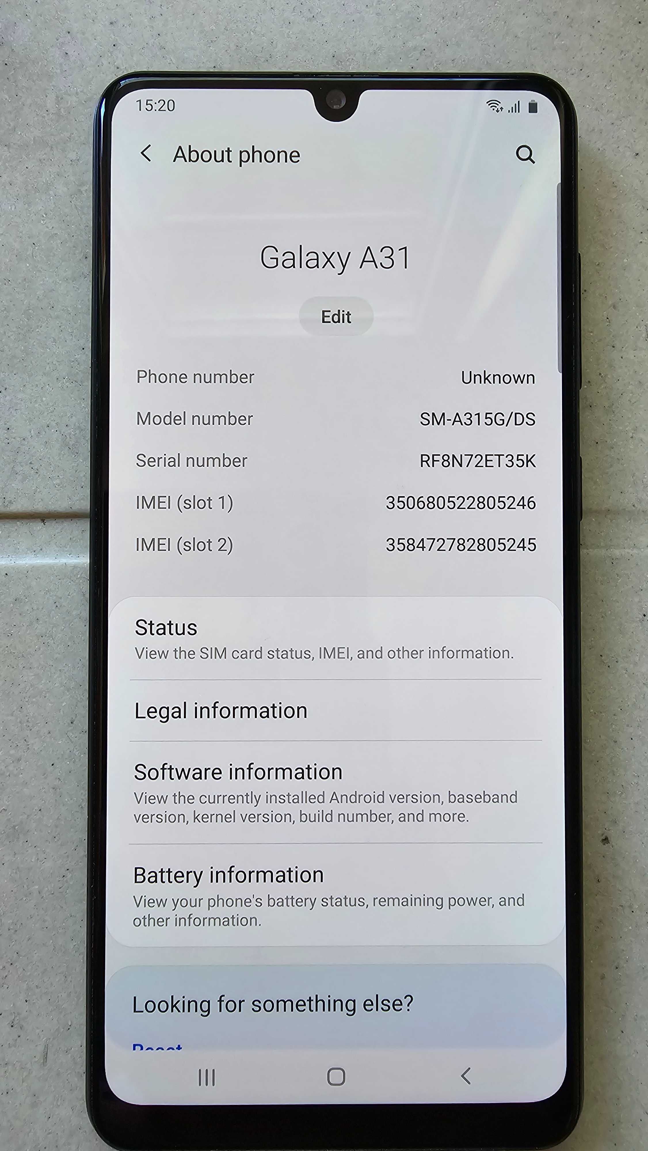 Samsung Galaxy A31