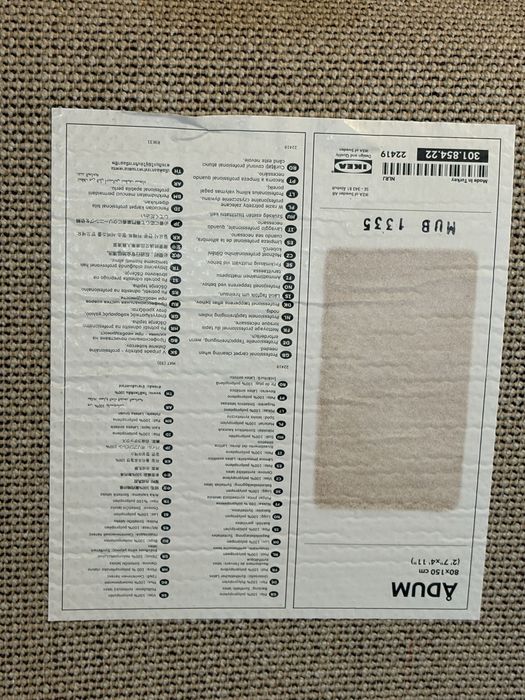 Set Covoare 80/150 “alb murdar”