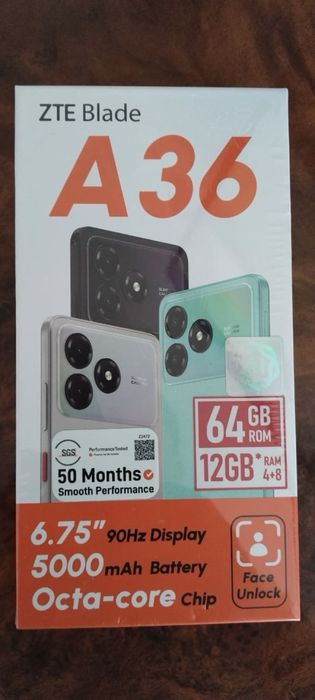 Продам новый телефон ZTE blade A 36