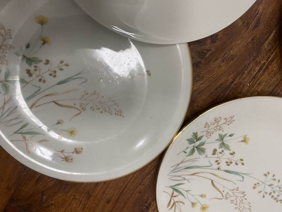 Немски чинийки от костен порцелан