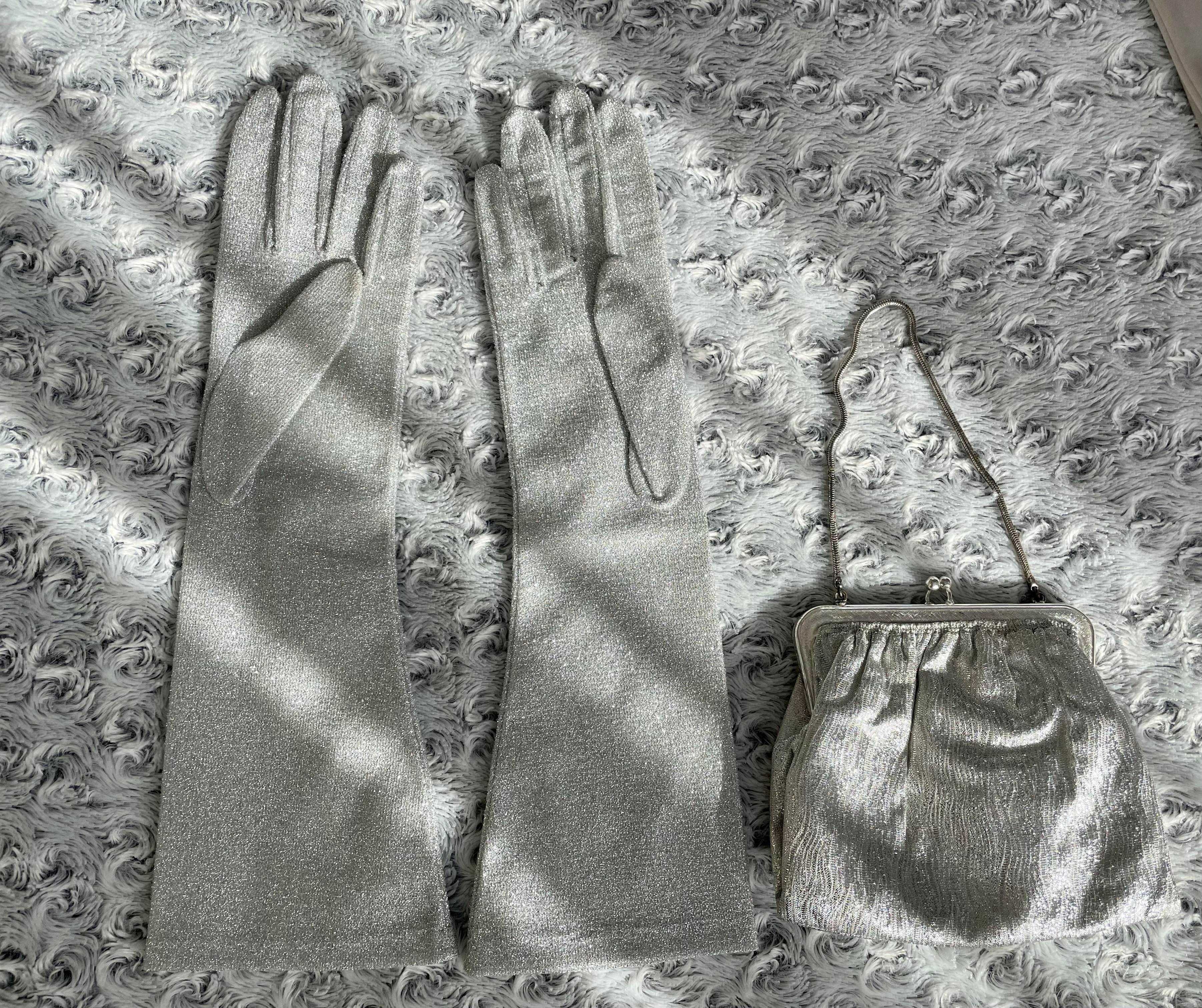 mănuși vintage macrame, dantelă, anii 50-60