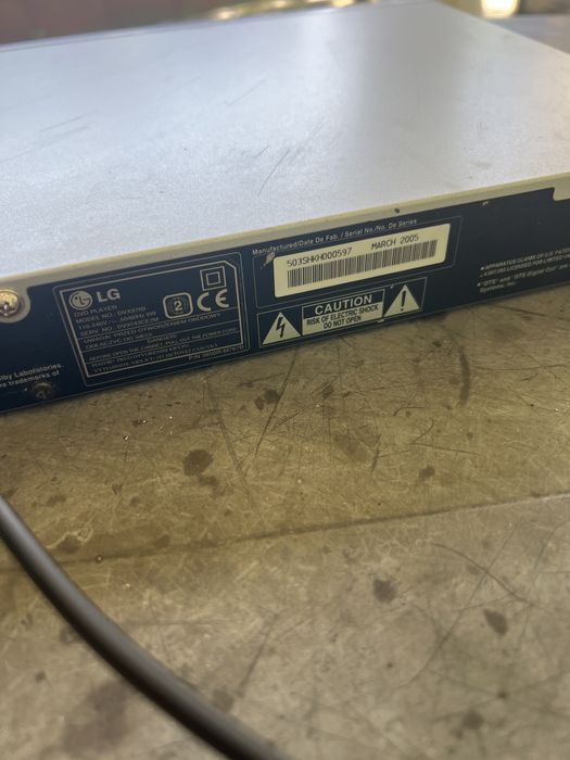 DVD Player LG DVX9700 – Dolby Digital, DTS, Progressive Scan