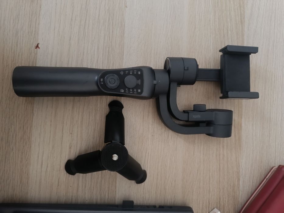 Стабилизатор за телефон, Gimbal Stabilizer, 3-осов, Черен