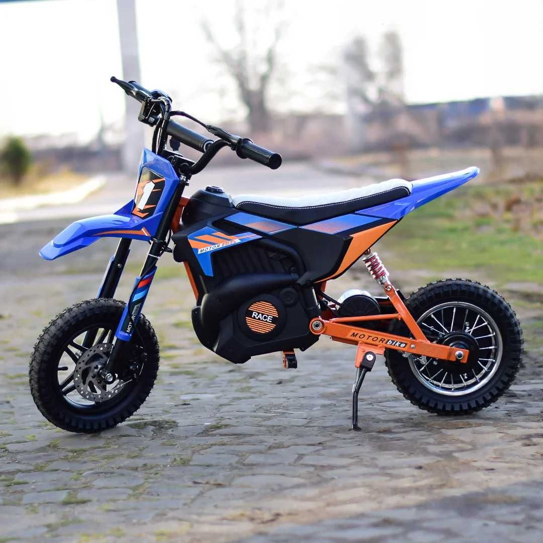 Motocicleta electrica copii 4-9 ani Enduro 250W 24V cu anvelope Blue