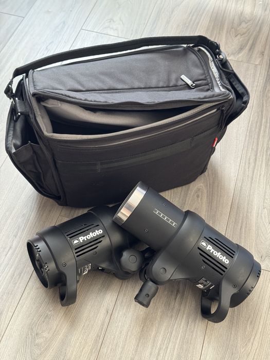 Kit 2 lampi Profoto d1 250 lumini studio stative umbrela blitz,flash