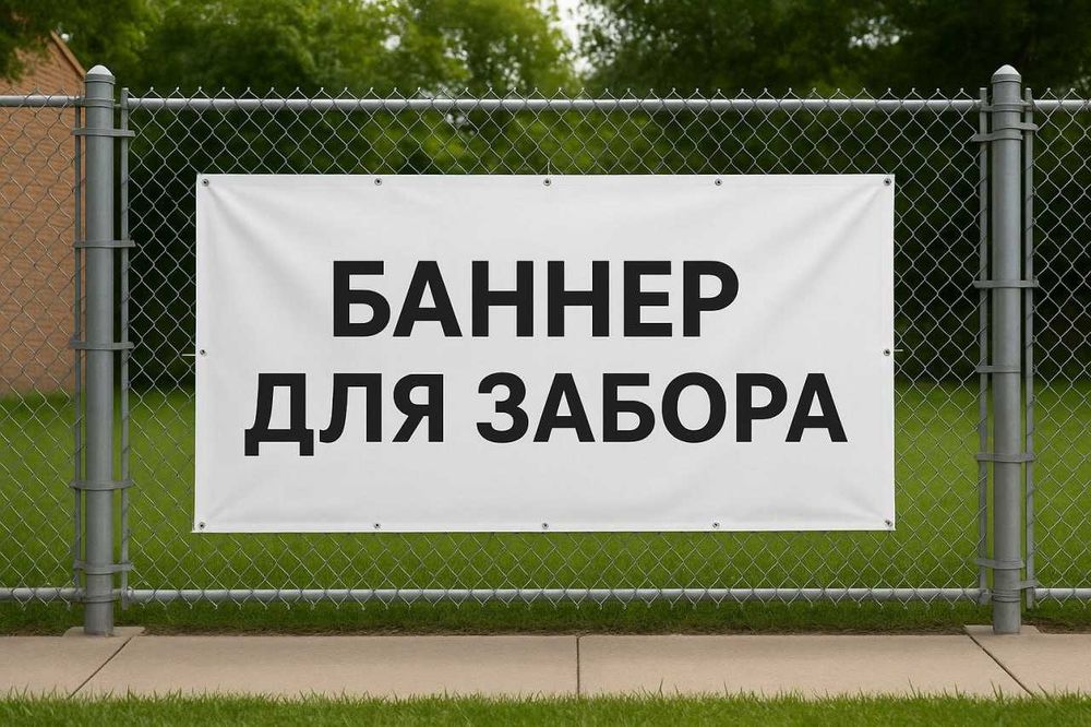 Баннер для забора . 15000 сум кв.м