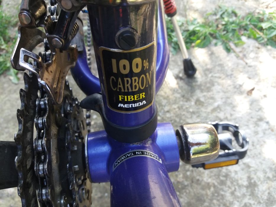 Bicicletă MTB Merida 100% carbon 26' + schimbător