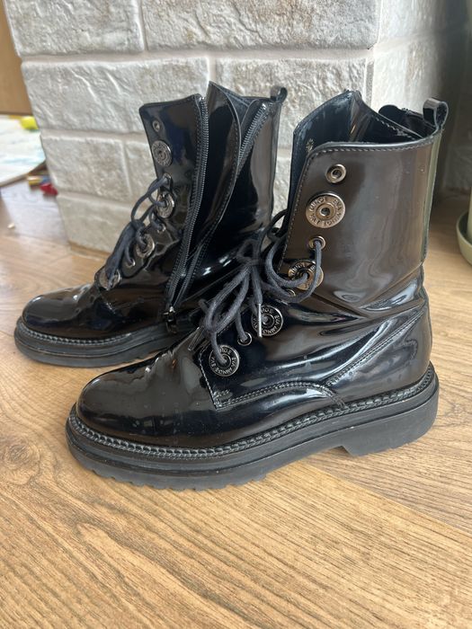 Боти Eva Minge черни лак