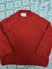 Zara, 8-9 ani, 130 cm, pulover rosu