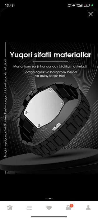 Erkaklar uchun qo‘l soat