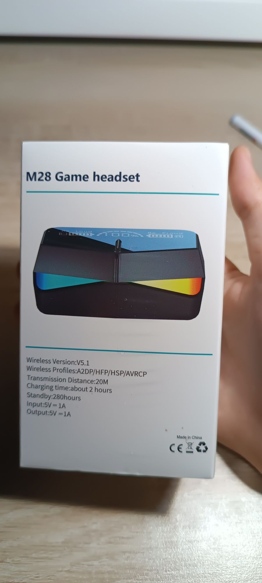 Без проводные наушники M28 Game headset
