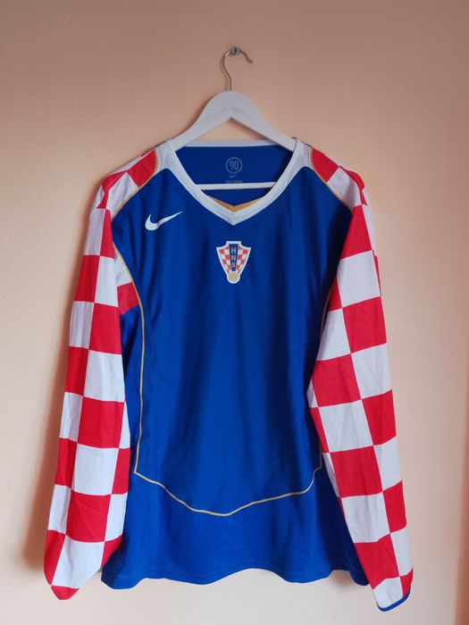 Tricou Fotbal Vintage Croatia 2004-2006 Player Issue