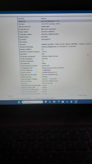 Laptop Asus X541UAK cu ssd + Windows 11 pro