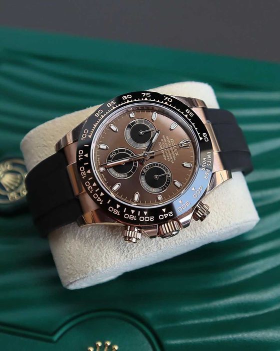rolex daytona rubber choholat dial