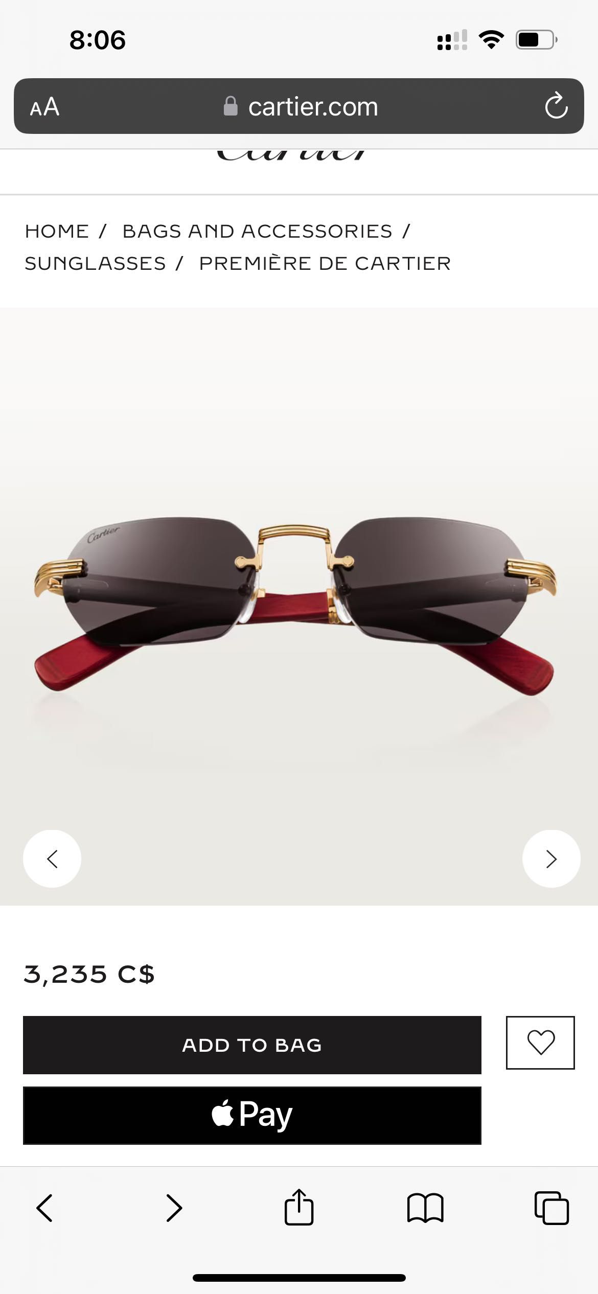 Слънчеви очила Cartier