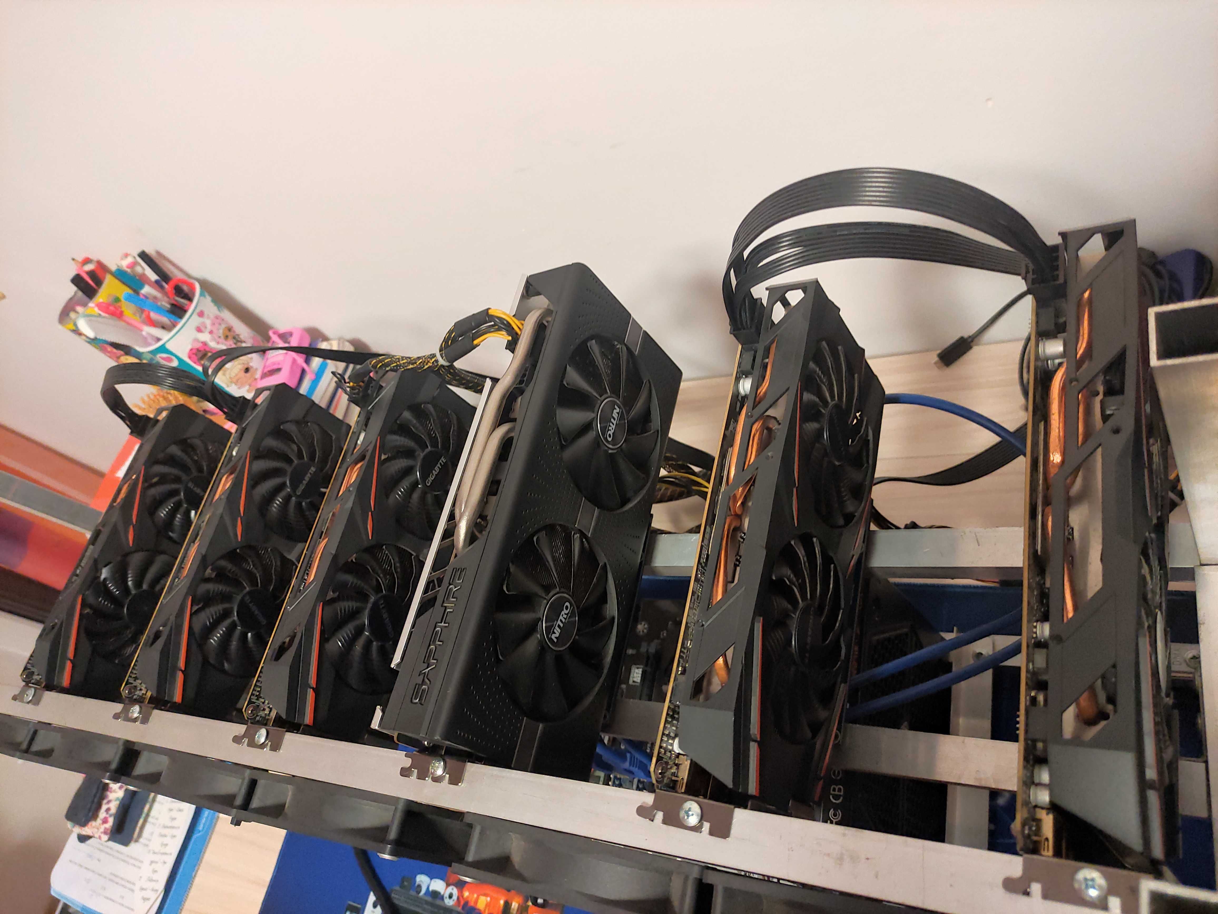 Крипо/Копачка/Майнинг/РИГ Mining RIG 6 бр. x AMD rx580