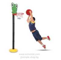 Баскетболен кош със стойка Frog Funny, регулируема височина