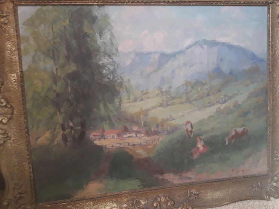 Tablouri vechi pictate în ulei