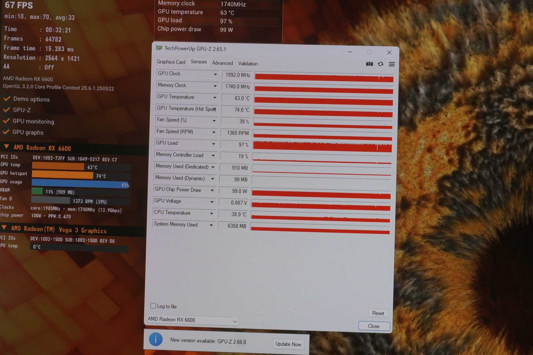 GPU Видео карта AMD Radeon RX 6600 8GB ASrock Challenger Broken shroud