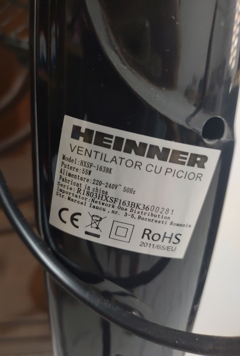 Ventilator cu picior Heinner