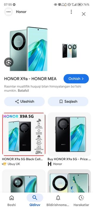 Honor x9a Stiladi aybi yoq