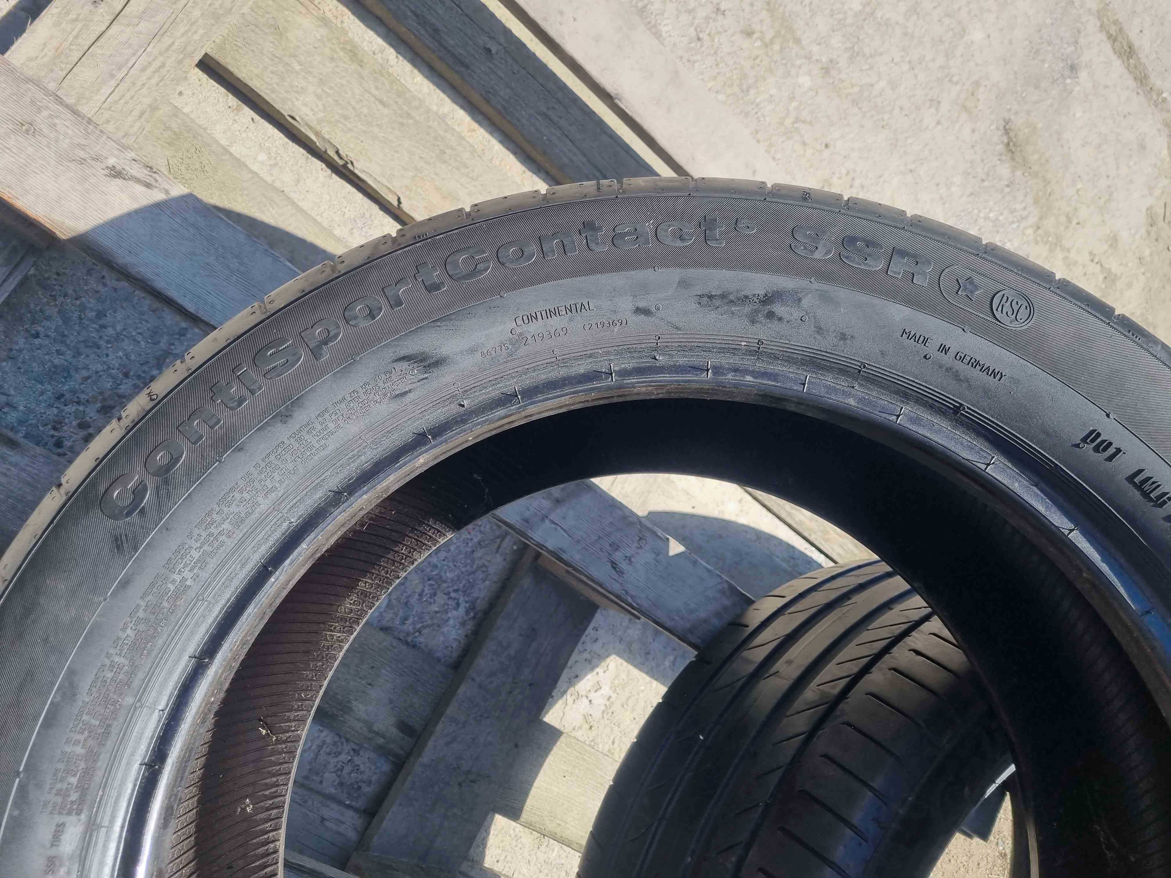 SET 2 Anvelope Vara 255/50 R19 CONTINENTAL ContiSportContact 5 Runflat