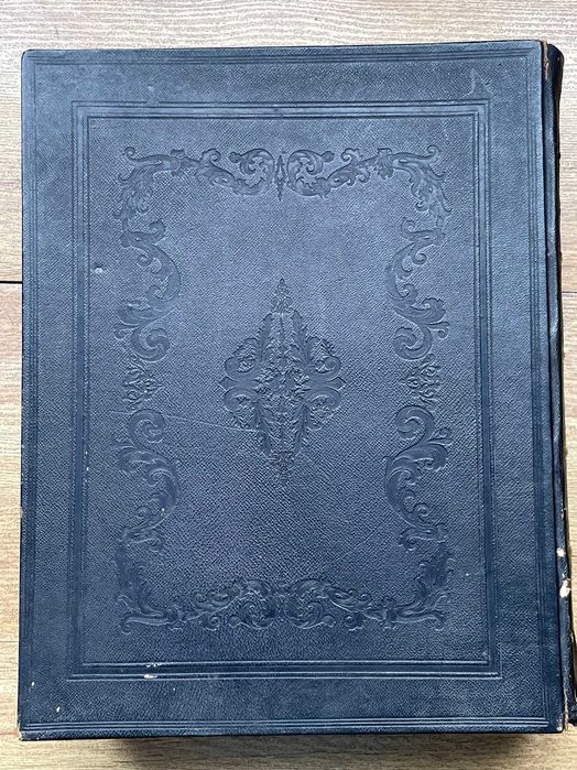 Biblia / Biblie veche ,engleza,1847, 6 kg, coperta piele, 33x25x9 cm