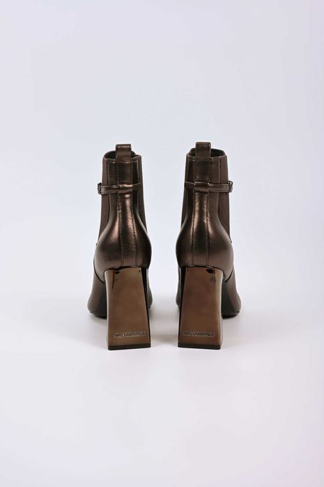 Дамски Боти Karl Lagerfeld ASTRA NOVA Ankle Gore Boot 1BZ - Bronze