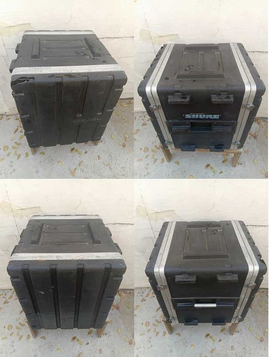Кофр рэковый вместе с приборами обработки звука. Весь комплект.