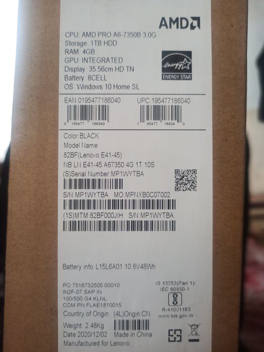 Lenovo E41-45 82BF ideapad