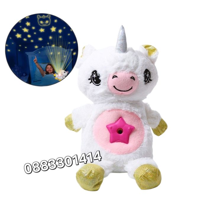 Прожектор Еднорог с мелодии Бял шум Звездно небе Проектор