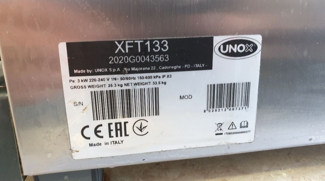 Печь конвекционная UNOX XFT133