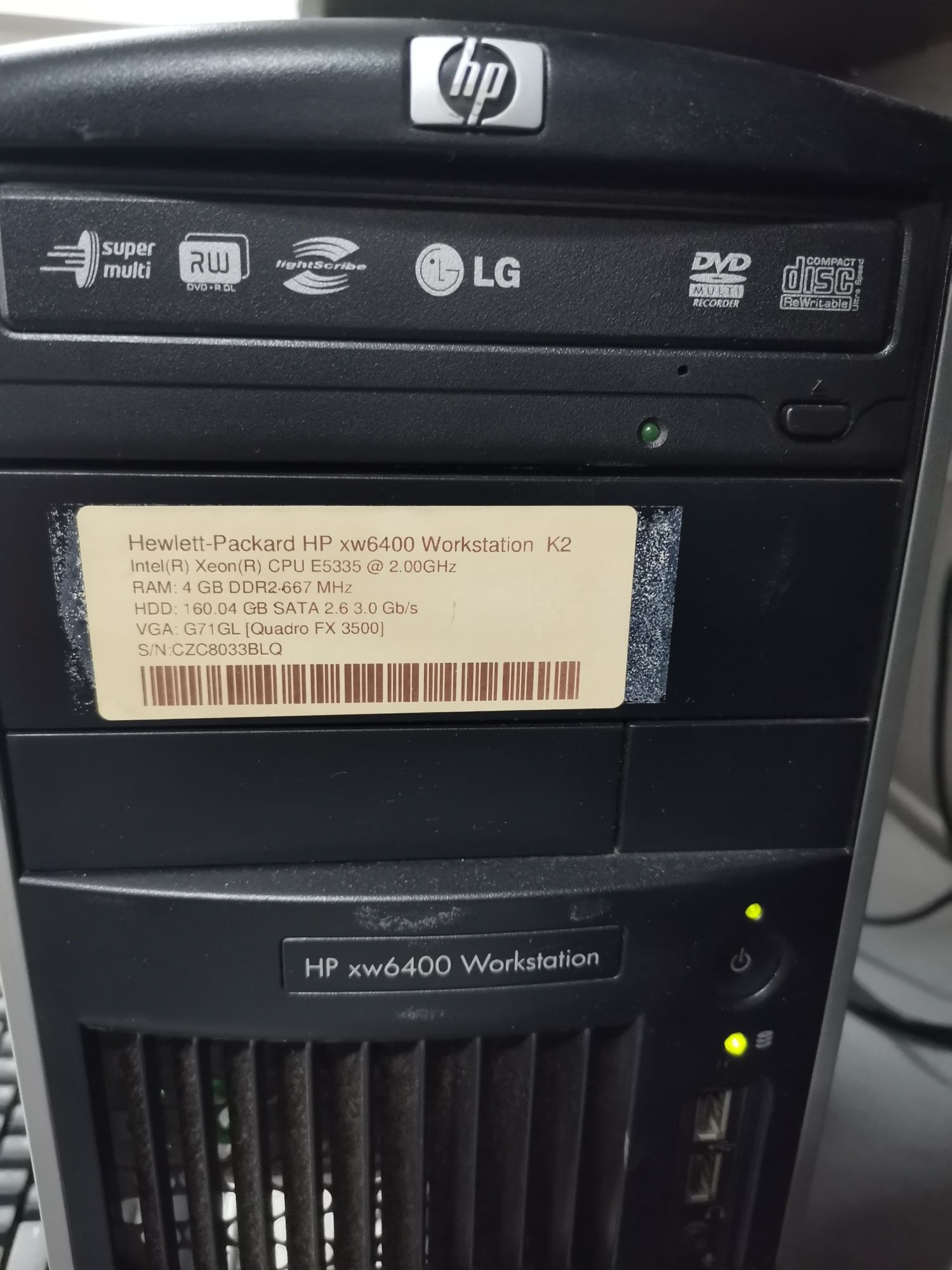 HP xw 6400 Workstation