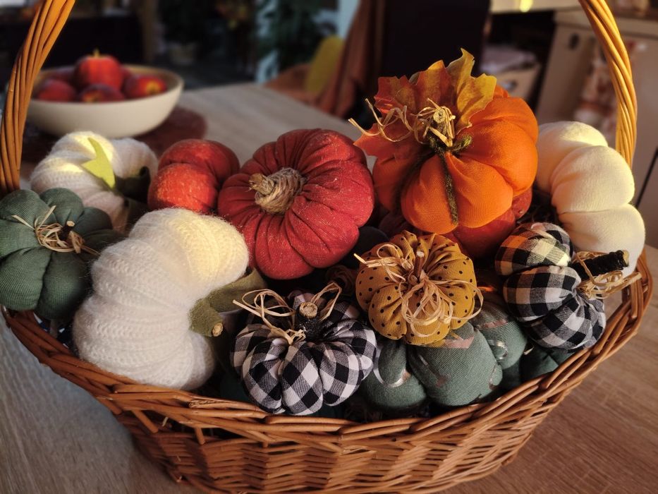 Dovleci/dovleac din textil. Halloween