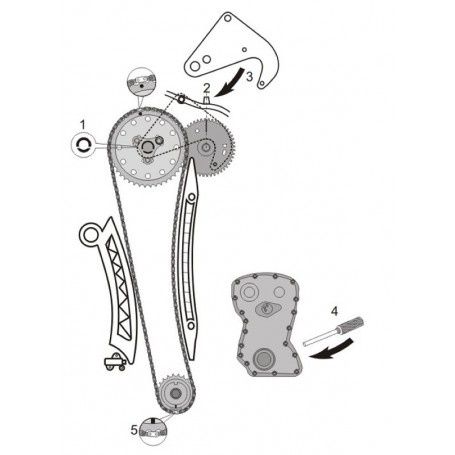 Trusa fixare distribuție Renault,Opel 2.0dci 2.3 dci M9R M9T