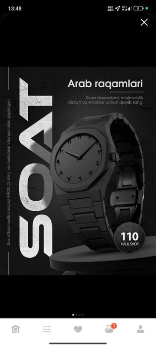 Erkaklar uchun qo‘l soat