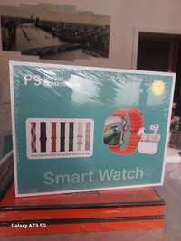 Новые /Smart Watch P9 / 7шт ремешков/ беспроводной наушник